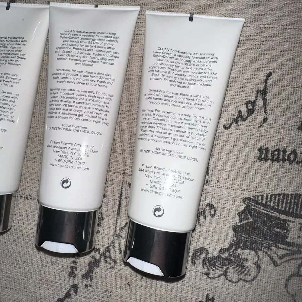 NEW CLEAN Lot Of 5 Tubes ULTIMATE Moisturizer Sanitation Hand Cream 2.5 Oz